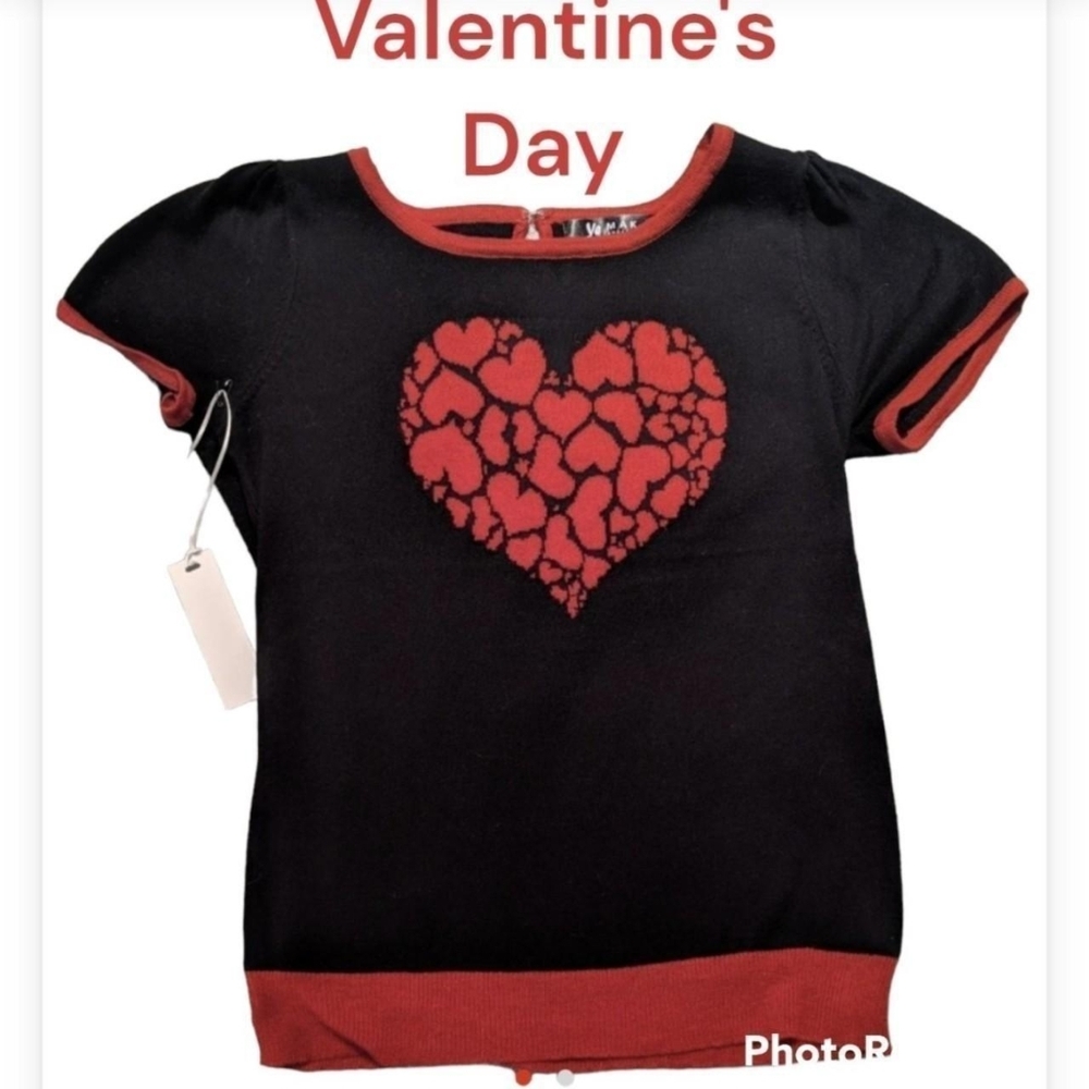 Valentine's Day Mosaic knit heart sweater